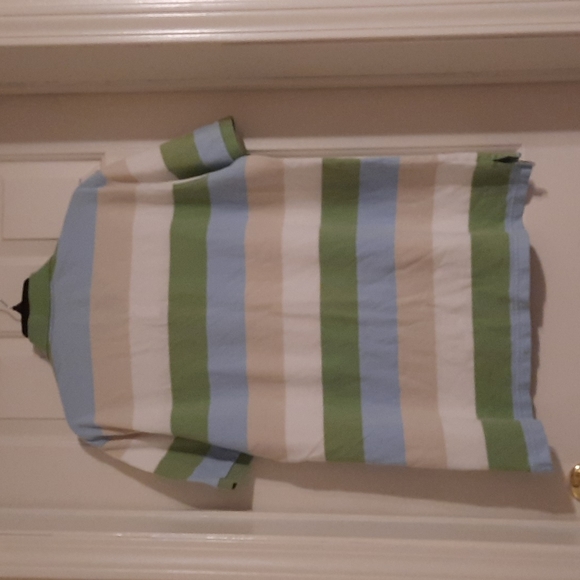 Izod Xl mens shirt blue, green, tan polo - Picture 5 of 5